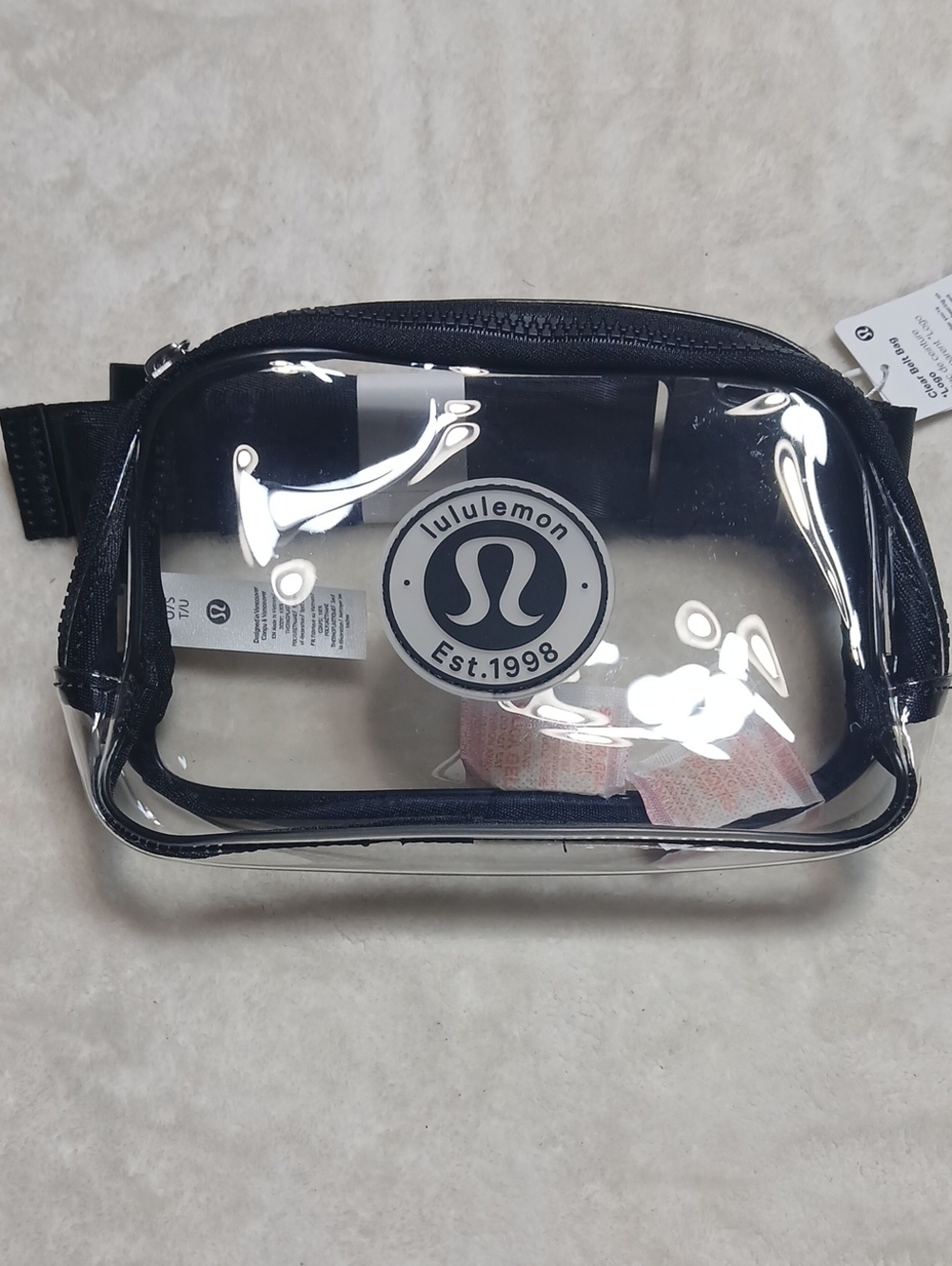 lululemon athletica Clear Belt Bag with Black Trim - Picture 2 of 5